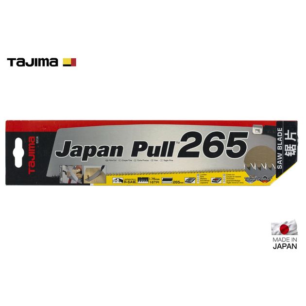 Сменне полотно TAJIMA (Японія) Japan Pull GNB265 0,6 мм 265 мм 16 TPI, фото , зображення 6 | SNABZHENIE.com.ua Сменне полотно TAJIMA (Японія) Japan Pull GNB265 0,6 мм 265 мм 16 TPI, фото , зображення 6 | SNABZHENIE.com.ua