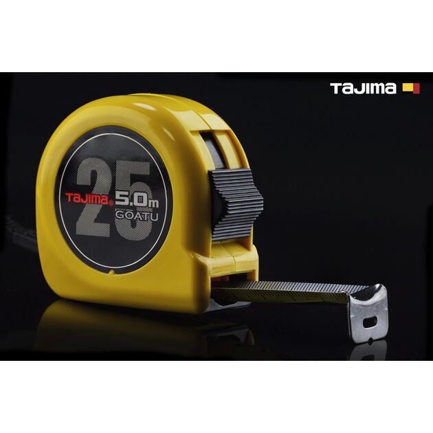 Рулетка TAJIMA GOATU HI LOCK 5м х 25мм, усиленная, Япония, фото  | SNABZHENIE.com.ua