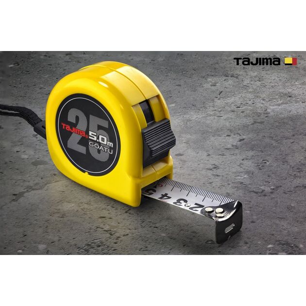 Рулетка TAJIMA GOATU HI LOCK 5м х 25мм, усиленная, Япония, фото , изображение 2 | SNABZHENIE.com.ua Рулетка TAJIMA GOATU HI LOCK 5м х 25мм, усиленная, Япония, фото , изображение 2 | SNABZHENIE.com.ua