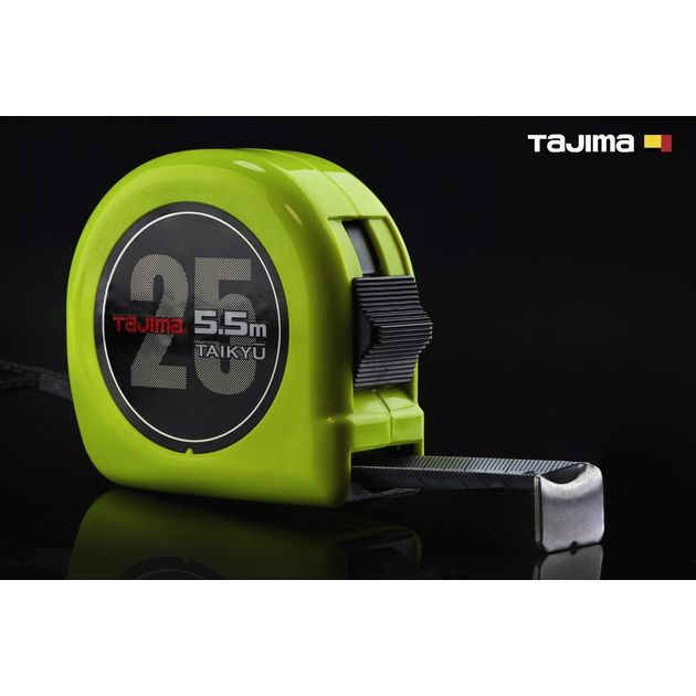 Рулетка TAJIMA 5,5м x 25мм SUPER, водостойкая, износостойкая, фото  | SNABZHENIE.com.ua