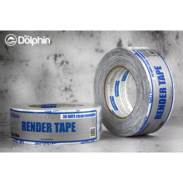Малярная лента Blue Dolphin 48мм х 50м белая, фото  | SNABZHENIE.com.ua
