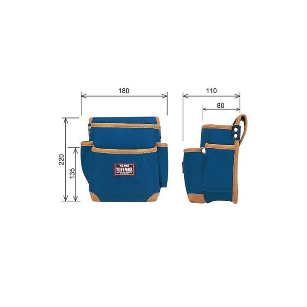 Сумка для инструментов Tajima TAFFMAX TM-DE2, 2 отделения, поясная, фото , изображение 9 | SNABZHENIE.com.ua Сумка для инструментов Tajima TAFFMAX TM-DE2, 2 отделения, поясная, фото , изображение 9 | SNABZHENIE.com.ua