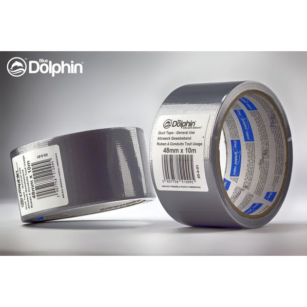 Універсальна стрічка (скотч) 48 мм х 10 м Blue Dolphin MULTI PURPOSE FM-190 сірий, фото  | SNABZHENIE.com.ua