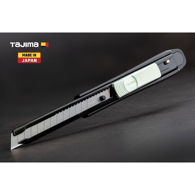 Канцелярский нож TAJIMA 9 мм с автоматическим фиксатором, фото  | SNABZHENIE.com.ua