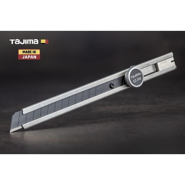 Нож канцелярский 9 мм TAJIMA LC302B с винтовым фиксатором, фото  | SNABZHENIE.com.ua