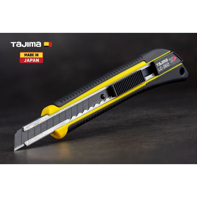 Нож канцелярский TAJIMA 9 мм с автоматическим фиксатором GRI 360, фото , изображение 2 | SNABZHENIE.com.ua Нож канцелярский TAJIMA 9 мм с автоматическим фиксатором GRI 360, фото , изображение 2 | SNABZHENIE.com.ua