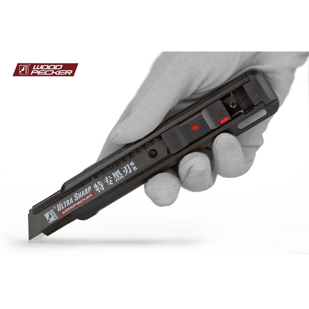 Ніж будівельний 18мм автофіксатор + стопор Woodpecker FD-7822, фото , зображення 9 | SNABZHENIE.com.ua Ніж будівельний 18мм автофіксатор + стопор Woodpecker FD-7822, фото , зображення 9 | SNABZHENIE.com.ua