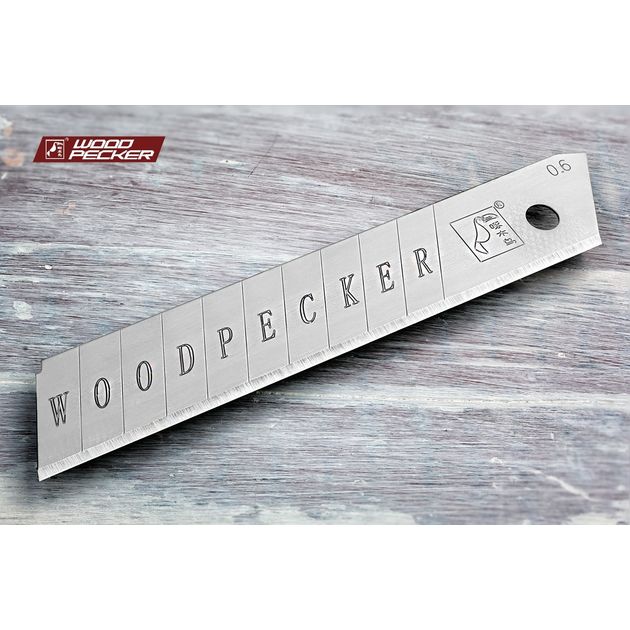 Лезвя для ножа 18мм Woodpecker сірі 50шт FD-01, фото , зображення 3 | SNABZHENIE.com.ua Лезвя для ножа 18мм Woodpecker сірі 50шт FD-01, фото , зображення 3 | SNABZHENIE.com.ua