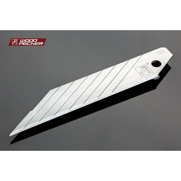 Лезвія для ножа 18мм кут 30° Woodpecker сірі 10шт FD-03, фото , зображення 2 | SNABZHENIE.com.ua Лезвія для ножа 18мм кут 30° Woodpecker сірі 10шт FD-03, фото , зображення 2 | SNABZHENIE.com.ua