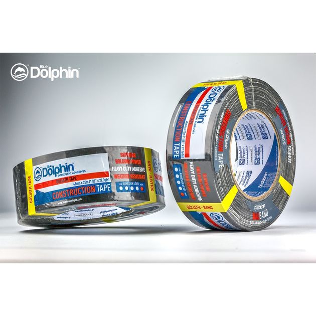 Армированная лента 48мм х 25м Blue Dolphin Goliath Extra Strong, фото  | SNABZHENIE.com.ua