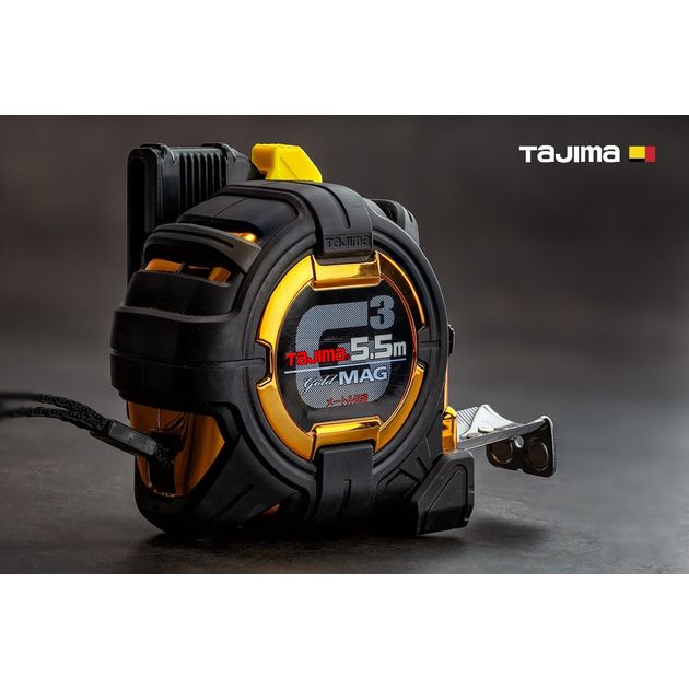 Рулетка будівельна 5,5м х 27мм TAJIMA (Японія) G3 LOCK ударопрочна магнітна з тримачем на пояс, фото , зображення 2 | SNABZHENIE.com.ua Рулетка будівельна 5,5м х 27мм TAJIMA (Японія) G3 LOCK ударопрочна магнітна з тримачем на пояс, фото , зображення 2 | SNABZHENIE.com.ua