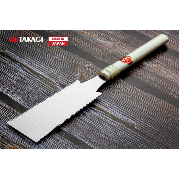 Ручная пила по дереву TAKAGI GISUKÉ Компактная Рёба 180 мм, 17/9 TPI, фото  | SNABZHENIE.com.ua