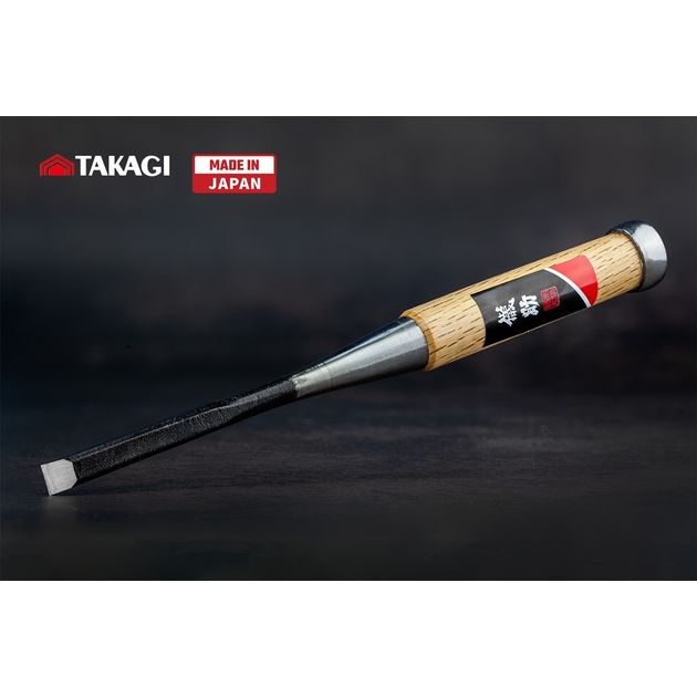 Японская стамеска долото 9 мм TAKAGI GISUKÉ Premium, фото  | SNABZHENIE.com.ua