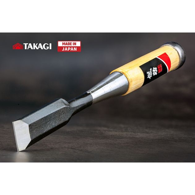 Японская стамеска долото 24 мм TAKAGI GISUKÉ Premium, фото  | SNABZHENIE.com.ua