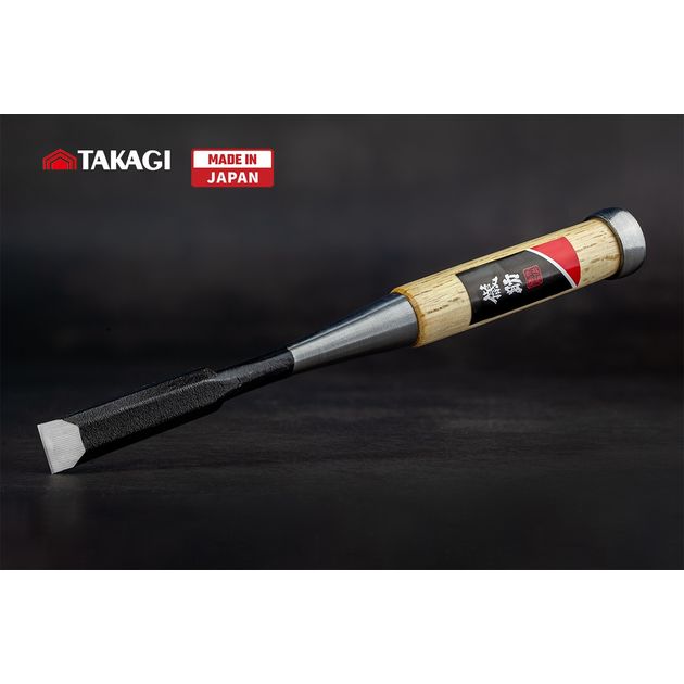 Японская стамеска долото 15 мм TAKAGI GISUKÉ Premium ударная, фото  | SNABZHENIE.com.ua
