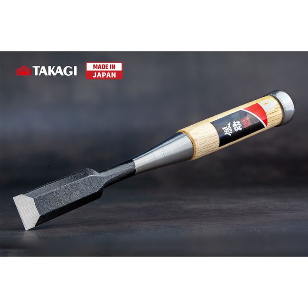 Японское стамеска долото 21 мм TAKAGI GISUKÉ Premium ударное, фото  | SNABZHENIE.com.ua