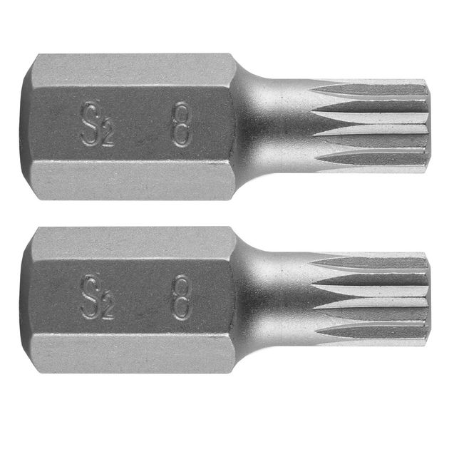 Шпонковый бит M12 x 30 мм, S2, 2 шт. NEO, фото  | SNABZHENIE.com.ua