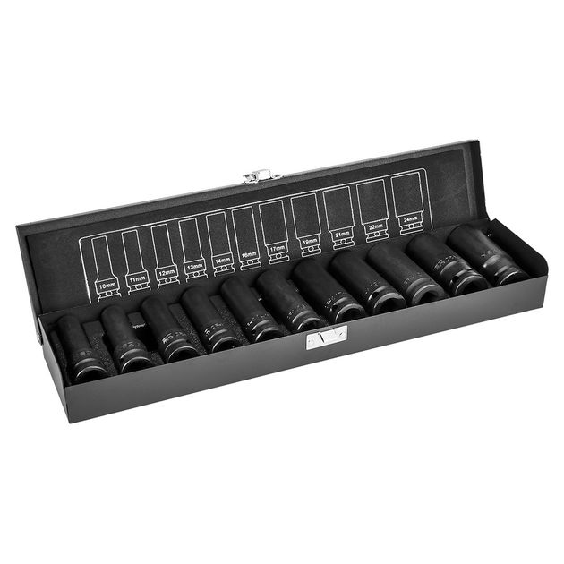 Сменные ударные головки 1/2", 10-24 мм, 11 шт. NEO (12-102), фото  | SNABZHENIE.com.ua