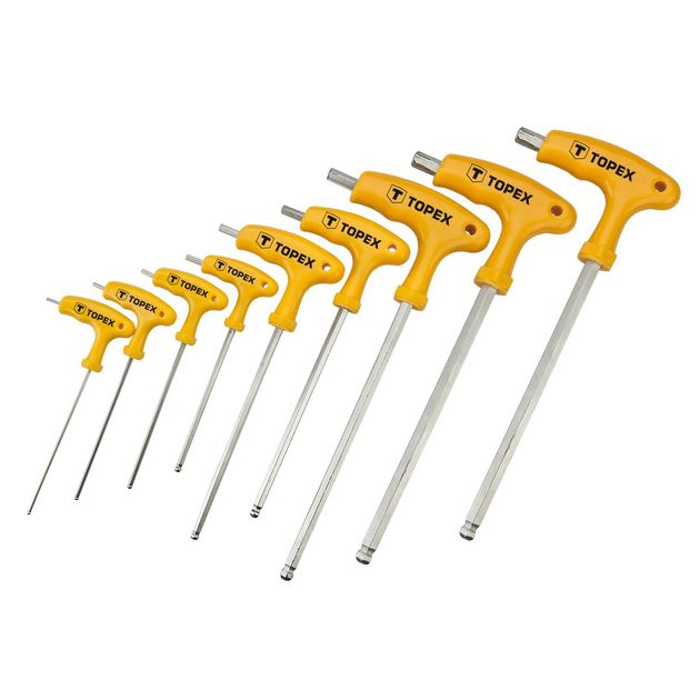 Ключи шестигранные Torx с Т-образной ручкой, набор 9 шт., фото  | SNABZHENIE.com.ua
