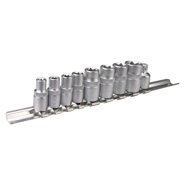 Сменная головка Torx 1/4, 3/8, набор 9 шт. TOPEX (39D375), фото  | SNABZHENIE.com.ua