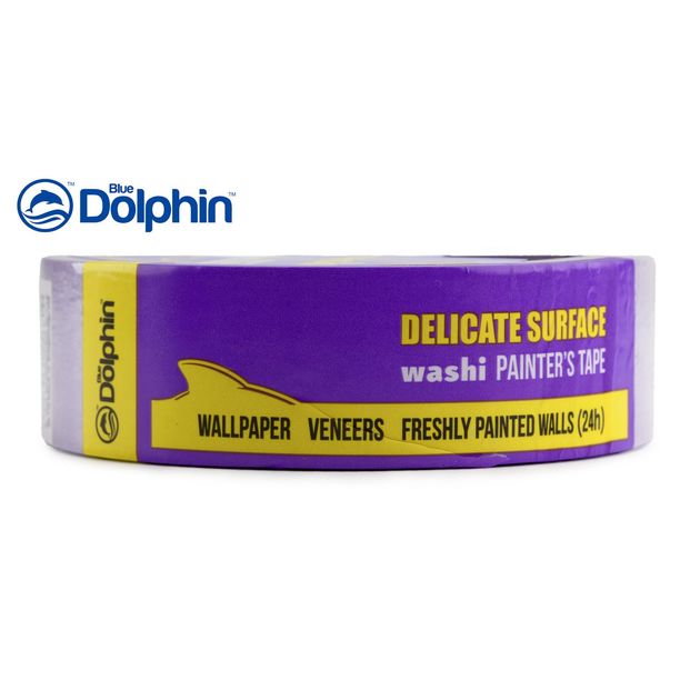 Малярська стрічка 35мм х 50м Blue Dolphin Washi Delicate фіолетова (60 днів), фото , зображення 8 | SNABZHENIE.com.ua Малярська стрічка 35мм х 50м Blue Dolphin Washi Delicate фіолетова (60 днів), фото , зображення 8 | SNABZHENIE.com.ua