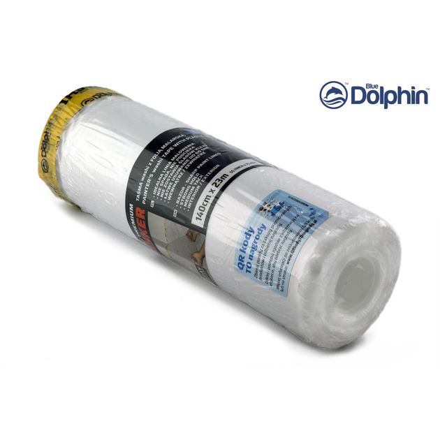 Захисна укривна плівка з малярною стрічкою Blue Dolphin Masker Washi Ultra Premium 280 см х 15 м, фото , зображення 2 | SNABZHENIE.com.ua Захисна укривна плівка з малярною стрічкою Blue Dolphin Masker Washi Ultra Premium 280 см х 15 м, фото , зображення 2 | SNABZHENIE.com.ua