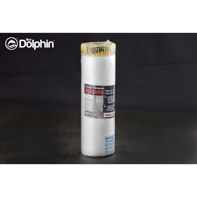 Захисна укривна плівка з малярною стрічкою Blue Dolphin Masker Washi Ultra Premium 280 см х 15 м, фото , зображення 4 | SNABZHENIE.com.ua Захисна укривна плівка з малярною стрічкою Blue Dolphin Masker Washi Ultra Premium 280 см х 15 м, фото , зображення 4 | SNABZHENIE.com.ua