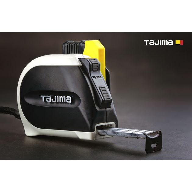 Рулетка TAJIMA 5,5м х 25мм с автостопом и держателем на пояс, фото  | SNABZHENIE.com.ua