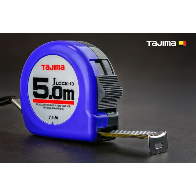 Рулетка строительная TAJIMA 5м х 19мм J LOCK J19-50, фото  | SNABZHENIE.com.ua