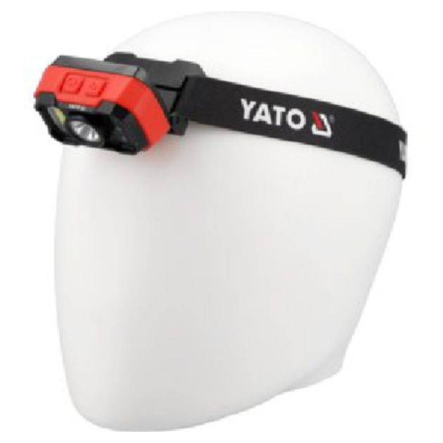 Налобный фонарь YATO 8Вт, аккумулятор Li-Po 3,7 В, 1000/500/100 Лм, YT-085942, фото , изображение 5 | SNABZHENIE.com.ua