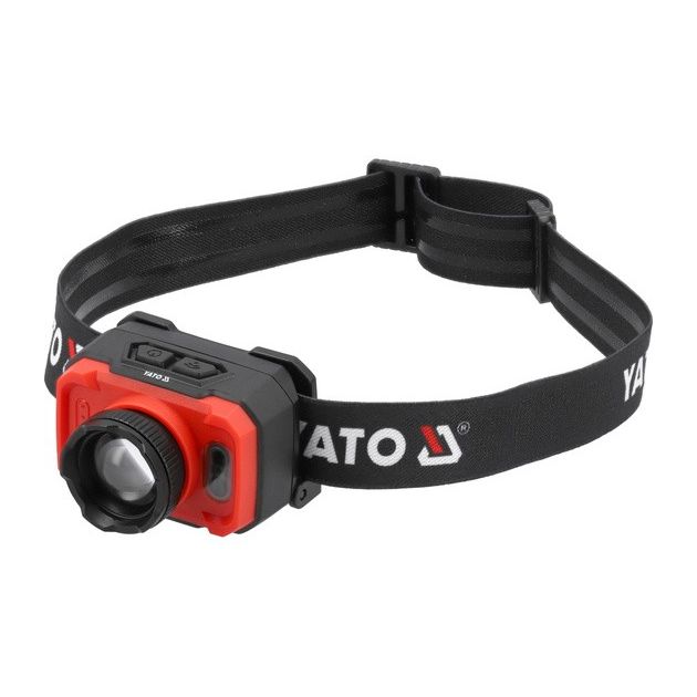 Налобный фонарь YATO, диодный, 3 режима, питание Li-Po 3,7 В, 1,2 Ач, фото  | SNABZHENIE.com.ua