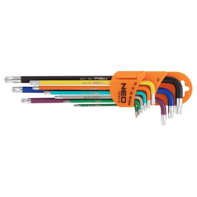 Ключи шестигранные Torx, T10-T50 мм набор 9 шт., фото  | SNABZHENIE.com.ua