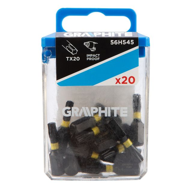 Біти ударні TX20 х 25 мм, 20 шт. GRAPHITE, фото  | SNABZHENIE.com.ua