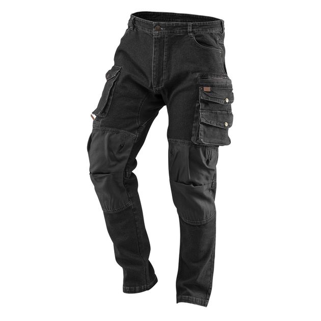 Робочі штани DENIM, чорні, розмір XL, фото  | SNABZHENIE.com.ua