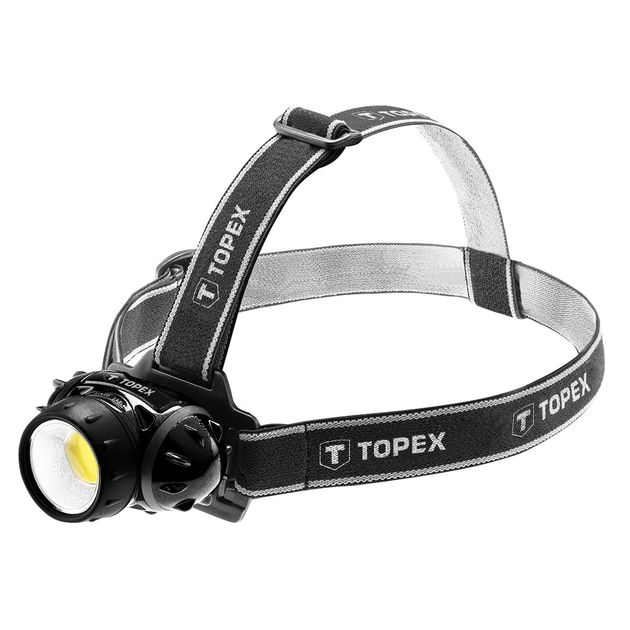 Фонарь налобный LED COB 3 Вт TOPEX (94W391), фото  | SNABZHENIE.com.ua