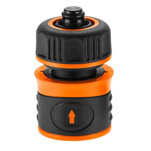 Муфта сквозная с автостопом 1/2" биметаллическая NEO (15-721), фото  | SNABZHENIE.com.ua