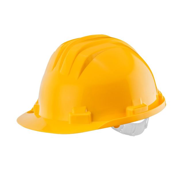 Каска захисназ матеріалу HDPE, жовта NEO, фото  | SNABZHENIE.com.ua