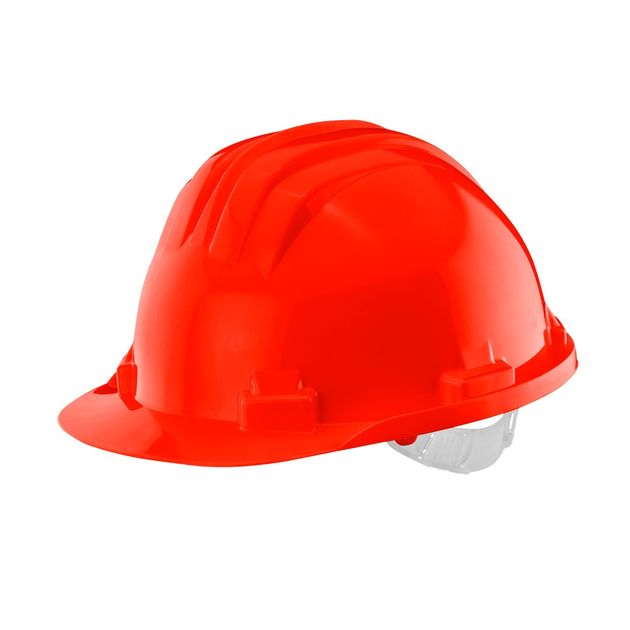 Каска захисназ матеріалу HDPE, червона NEO, фото  | SNABZHENIE.com.ua