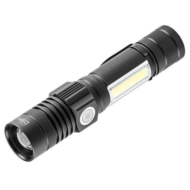 Алюминиевый аккумуляторный фонарь 800lm 2в1 CREE T6 LED 99-033, фото  | SNABZHENIE.com.ua