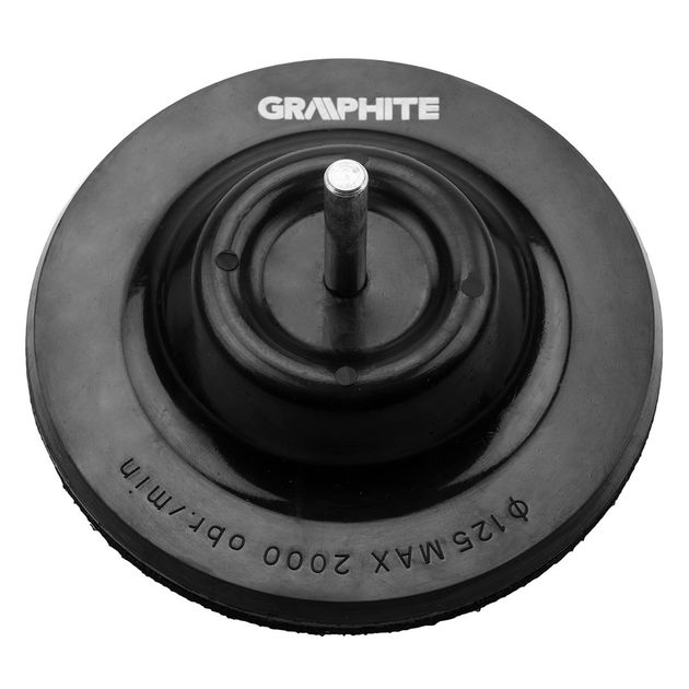 Диск эластичный на липучке 150 мм x M14 Graphite, фото  | SNABZHENIE.com.ua