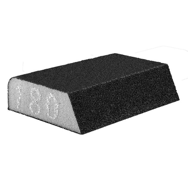 Губка наждачная косая 98x25x68 мм K180 GRAPHITE (55H927), фото  | SNABZHENIE.com.ua