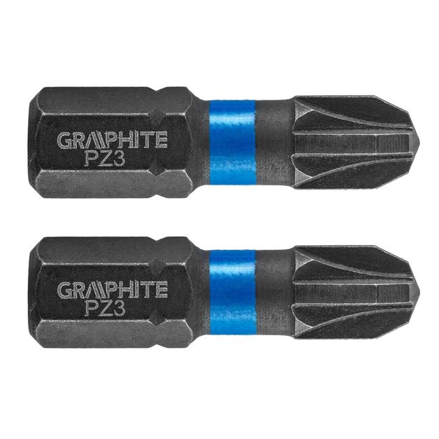 Біти ударніPZ3 x 25 мм, 2 шт. GRAPHITE, фото  | SNABZHENIE.com.ua