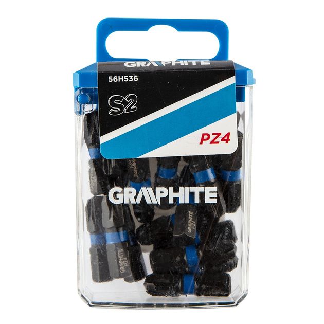 Ударные биты PZ4, 25 мм, 20 шт. GRAPHITE (56H536), фото  | SNABZHENIE.com.ua