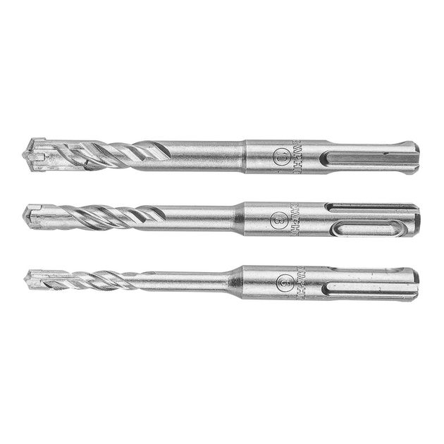 Сверла по бетону SDS Plus, 3 шт. - 6, 8, 10 x 110 мм GRAPHITE, фото  | SNABZHENIE.com.ua