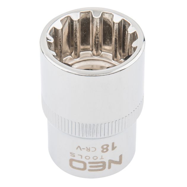 Сменная головка Spline 1/2", 18 мм NEO (08-590), фото  | SNABZHENIE.com.ua
