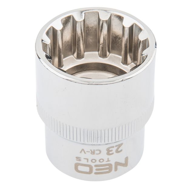 Головка змінна 12-гранна Spline 1/2" 23 мм NEO, фото  | SNABZHENIE.com.ua