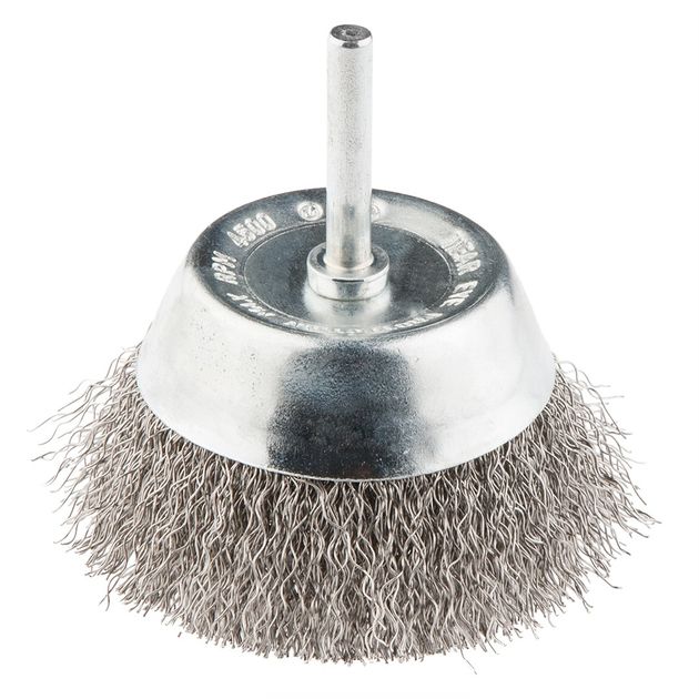 Щітка дротяна чашкова 50 мм, INOX, хвостовик GRAPHITE, фото  | SNABZHENIE.com.ua