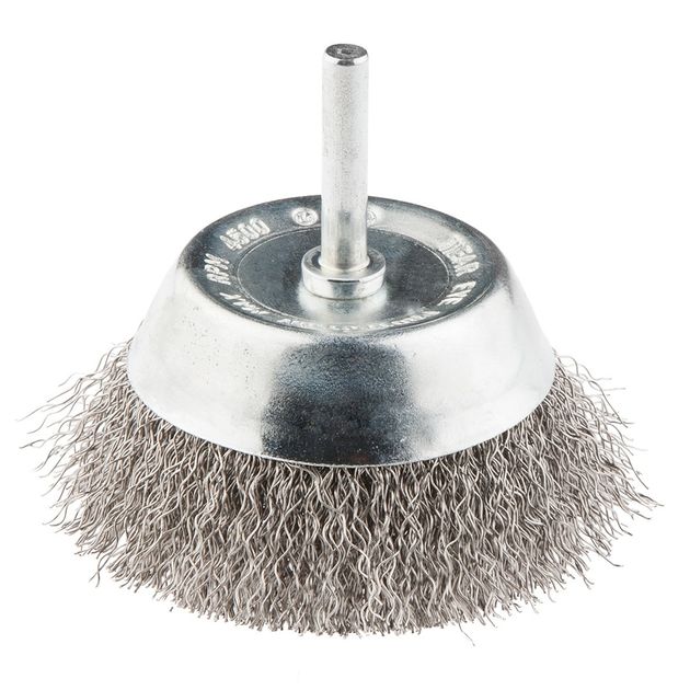 Щетка чашечная проволочная 75 мм INOX, хвостовик GRAPHITE, фото  | SNABZHENIE.com.ua