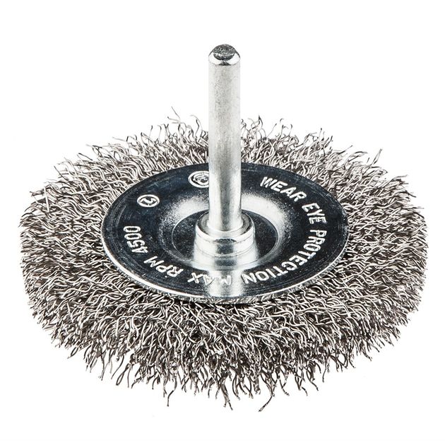 Щетка дисковая проволочная 50 мм INOX, хвостовик GRAPHITE, фото  | SNABZHENIE.com.ua