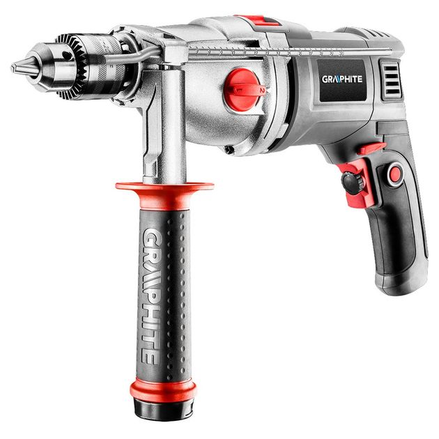 Ударная дрель 1050 Вт, ключевой патрон 13 мм GRAPHITE (58G722), фото  | SNABZHENIE.com.ua